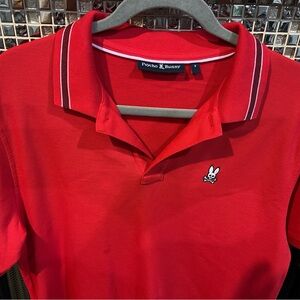 Psycho Bunny Men's Vibrant Red Polo
